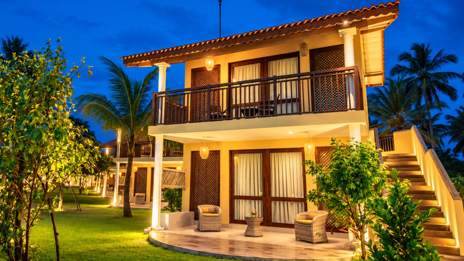 Luxury tropical coastline